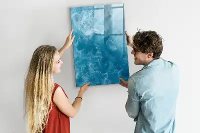 Tableau magnétique effaçable à sec motif océan et mer