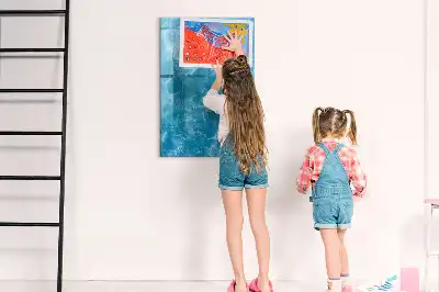 Tableau magnétique effaçable à sec motif océan et mer