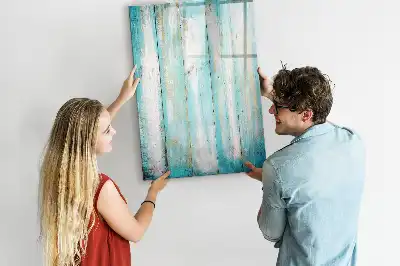 Tableau effaçable à sec magnétique au design bois vintage