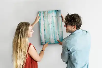 Tableau effaçable à sec magnétique au design bois vintage
