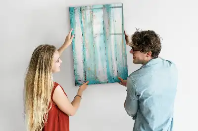 Tableau effaçable à sec magnétique au design bois vintage