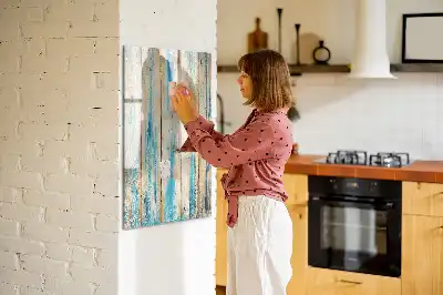 Tableau magnétique effaçable à sec en bois antique