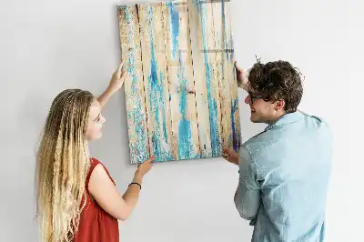 Tableau magnétique effaçable à sec en bois antique