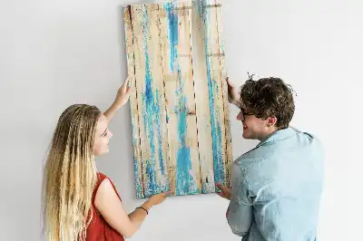 Tableau magnétique effaçable à sec en bois antique