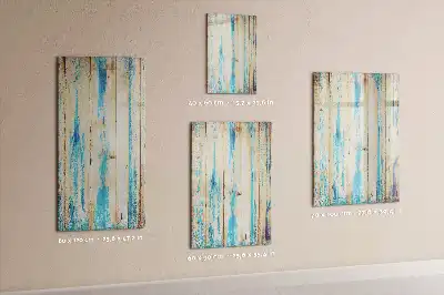 Tableau magnétique effaçable à sec en bois antique