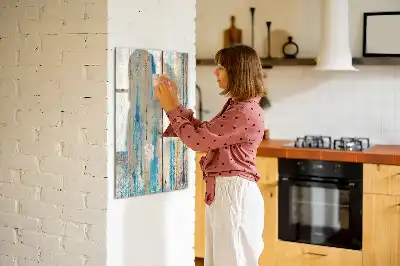 Tableau magnétique effaçable à sec en bois antique