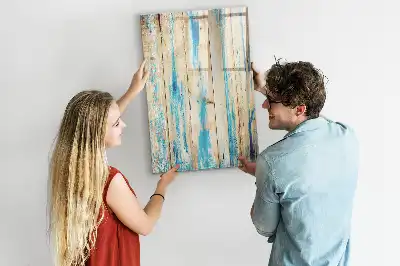 Tableau magnétique effaçable à sec en bois antique