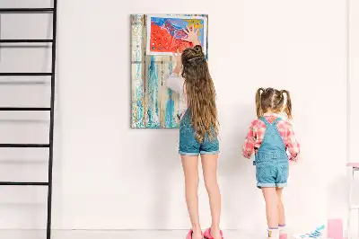 Tableau magnétique effaçable à sec en bois antique