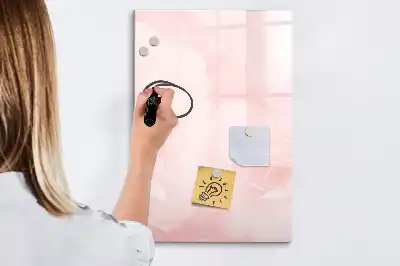Tableau magnétique effaçable à sec motif roses
