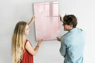 Tableau magnétique effaçable à sec motif roses