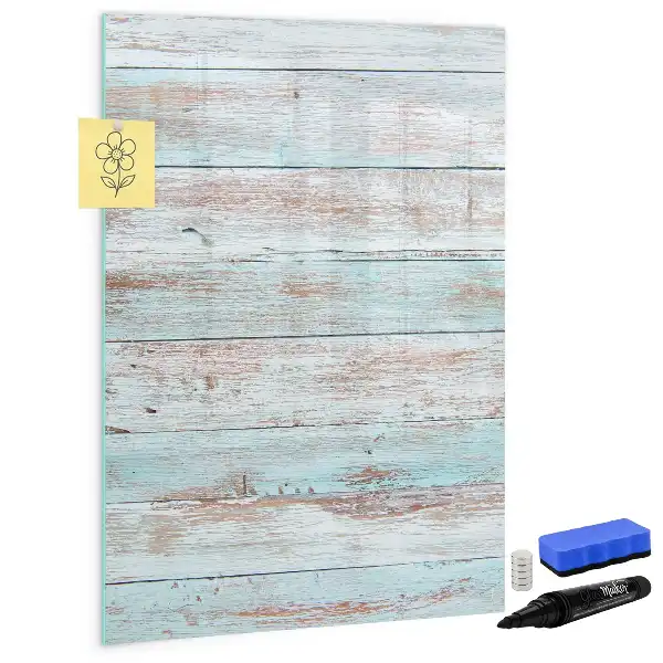 Tableau effaçable à sec magnétique en coloris pastel