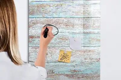 Tableau effaçable à sec magnétique en coloris pastel