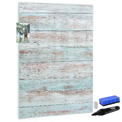 Tableau effaçable à sec magnétique en coloris pastel