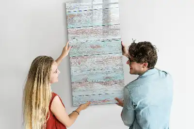 Tableau effaçable à sec magnétique en coloris pastel