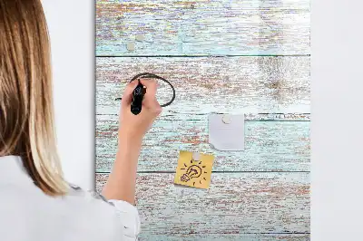 Tableau effaçable à sec magnétique en coloris pastel