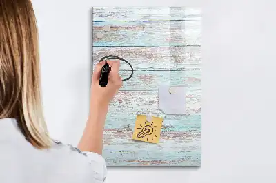 Tableau effaçable à sec magnétique en coloris pastel