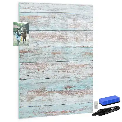 Tableau effaçable à sec magnétique en coloris pastel