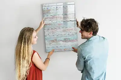 Tableau effaçable à sec magnétique en coloris pastel