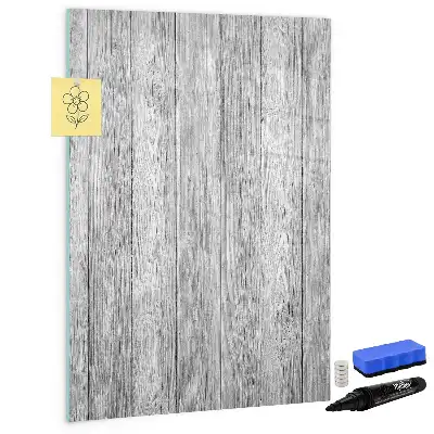 Tableau magnétique effaçable à sec en planches de bois