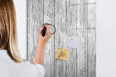 Tableau magnétique effaçable à sec en planches de bois