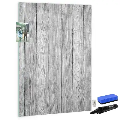 Tableau magnétique effaçable à sec en planches de bois