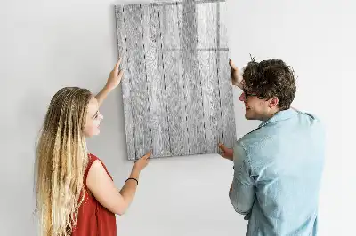 Tableau magnétique effaçable à sec en planches de bois