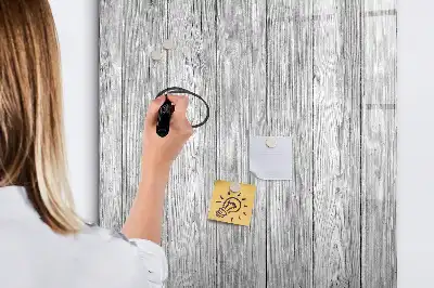 Tableau magnétique effaçable à sec en planches de bois