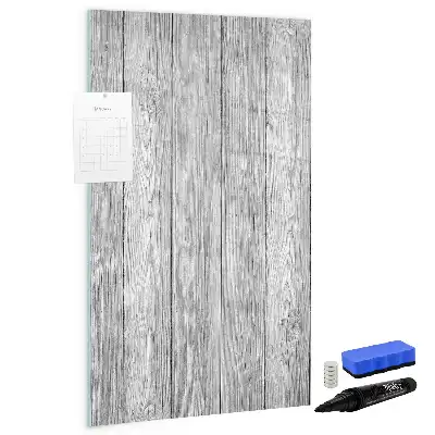 Tableau magnétique effaçable à sec en planches de bois