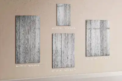 Tableau magnétique effaçable à sec en planches de bois
