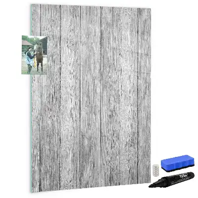 Tableau magnétique effaçable à sec en planches de bois