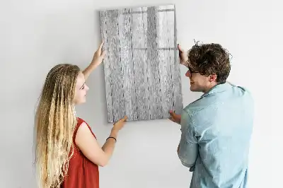 Tableau magnétique effaçable à sec en planches de bois