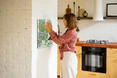 Tableau magnétique effaçable à sec feuilles façon aquarelle