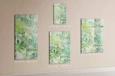 Tableau magnétique effaçable à sec feuilles façon aquarelle
