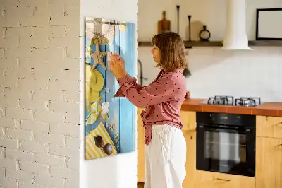 Tableau magnétique effaçable à sec accessoire de bureau