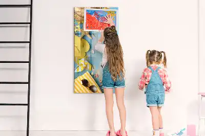 Tableau magnétique effaçable à sec accessoire de bureau