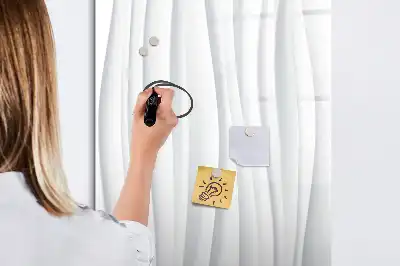 Tableau effaçable à sec magnétique lignes abstraites