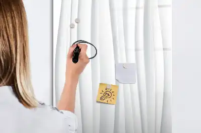 Tableau effaçable à sec magnétique lignes abstraites