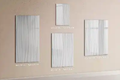 Tableau effaçable à sec magnétique lignes abstraites