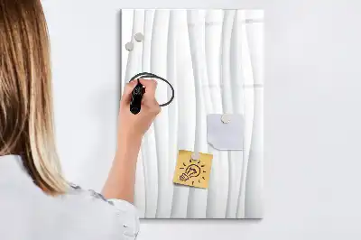 Tableau effaçable à sec magnétique lignes abstraites