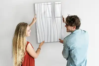 Tableau effaçable à sec magnétique lignes abstraites