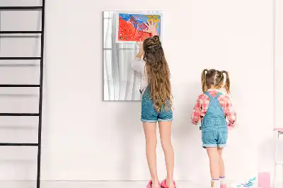 Tableau effaçable à sec magnétique lignes abstraites