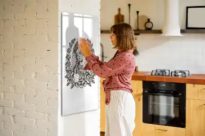 Tableau effaçable à sec magnétique représentant Notre-Dame de Guadalupe