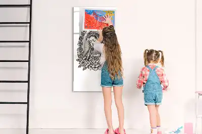 Tableau effaçable à sec magnétique représentant Notre-Dame de Guadalupe