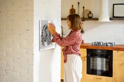 Tableau effaçable à sec magnétique représentant Notre-Dame de Guadalupe