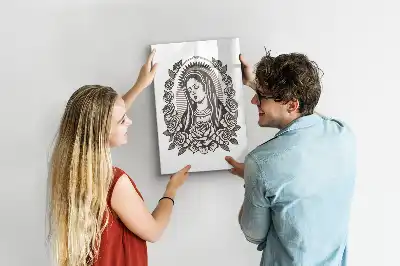 Tableau effaçable à sec magnétique représentant Notre-Dame de Guadalupe