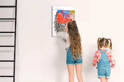 Tableau effaçable à sec magnétique représentant Notre-Dame de Guadalupe