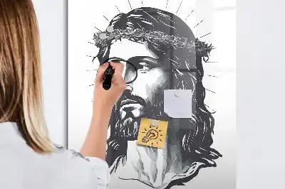 Tableau magnétique effaçable à sec représentant Jésus-Christ
