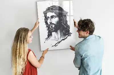 Tableau magnétique effaçable à sec représentant Jésus-Christ