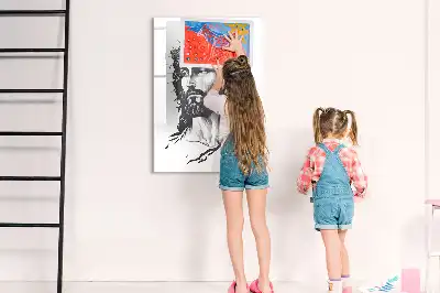 Tableau magnétique effaçable à sec représentant Jésus-Christ