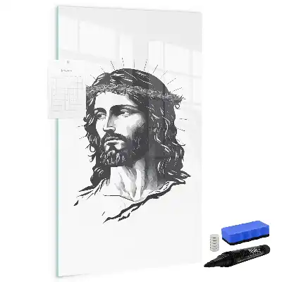 Tableau magnétique effaçable à sec représentant Jésus-Christ